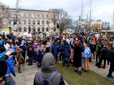 End of the FridaysForFuture demonstration Berlin 15-03-2019 07