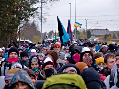 Ende Gelände November 2019 demonstration Koppatzer Straße 53