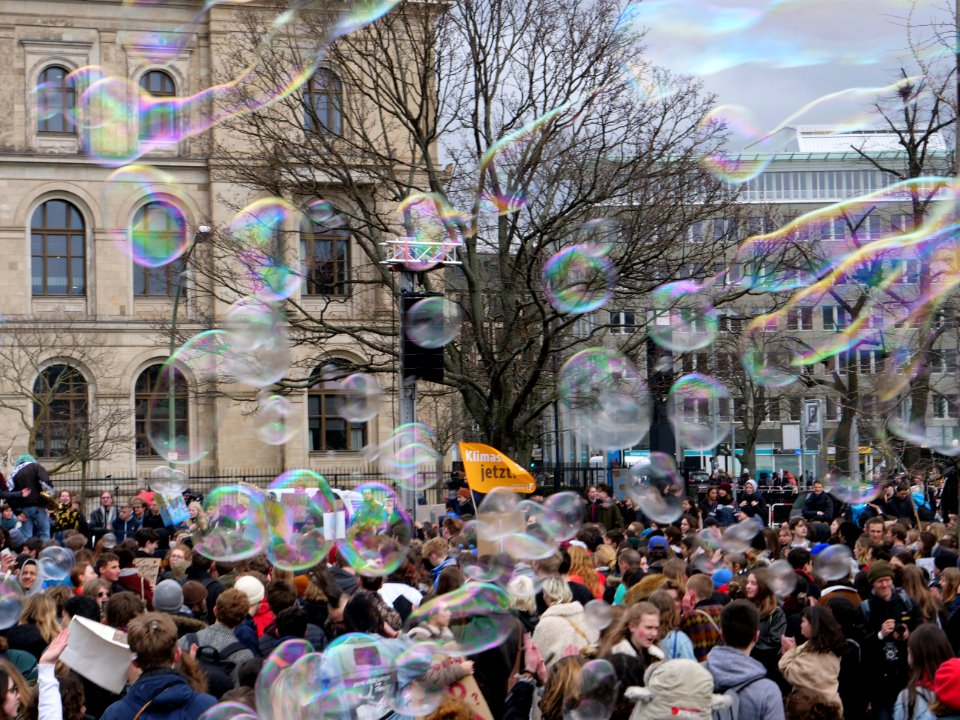 End of the FridaysForFuture demonstration Berlin 15-03-2019 05