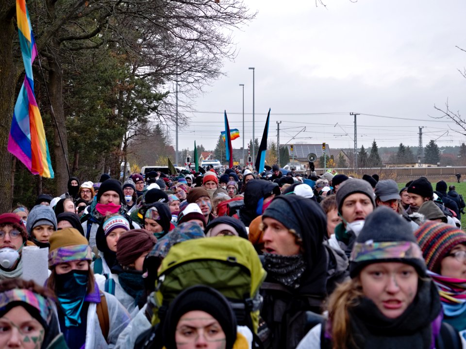 Ende Gelände November 2019 demonstration Koppatzer Straße 55