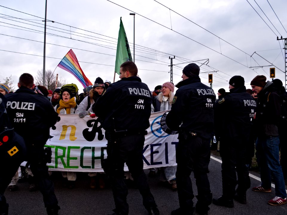 Ende Gelände November 2019 demonstration Koppatzer Straße 40