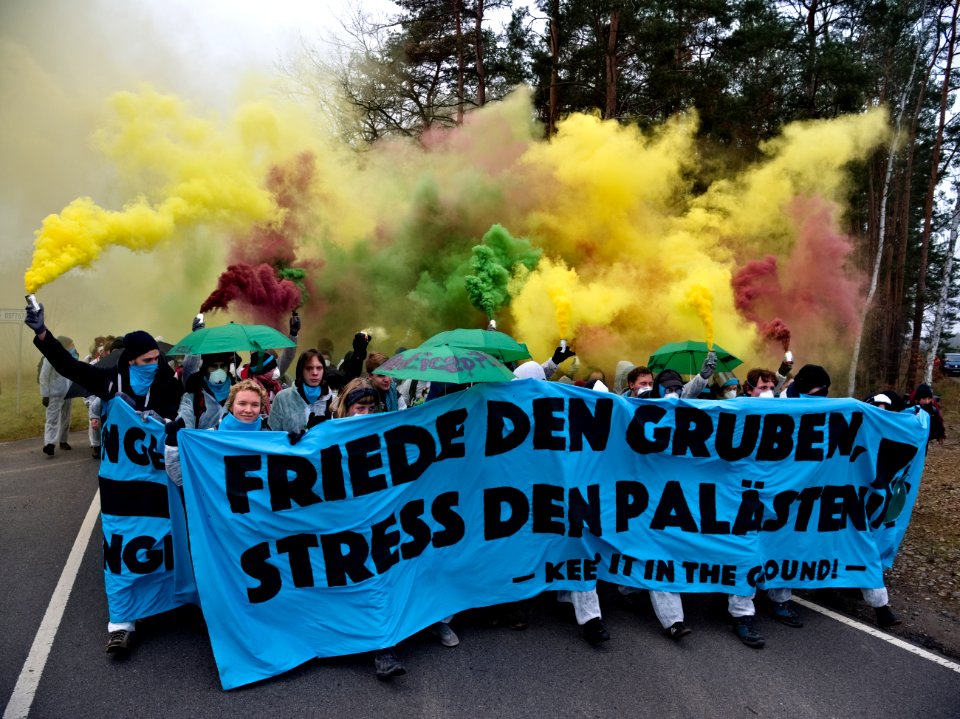 Ende Gelände November 2019 demonstration Koppatzer Straße 35