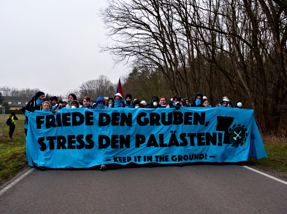 Ende Gelände November 2019 demonstration Koppatzer Straße 17