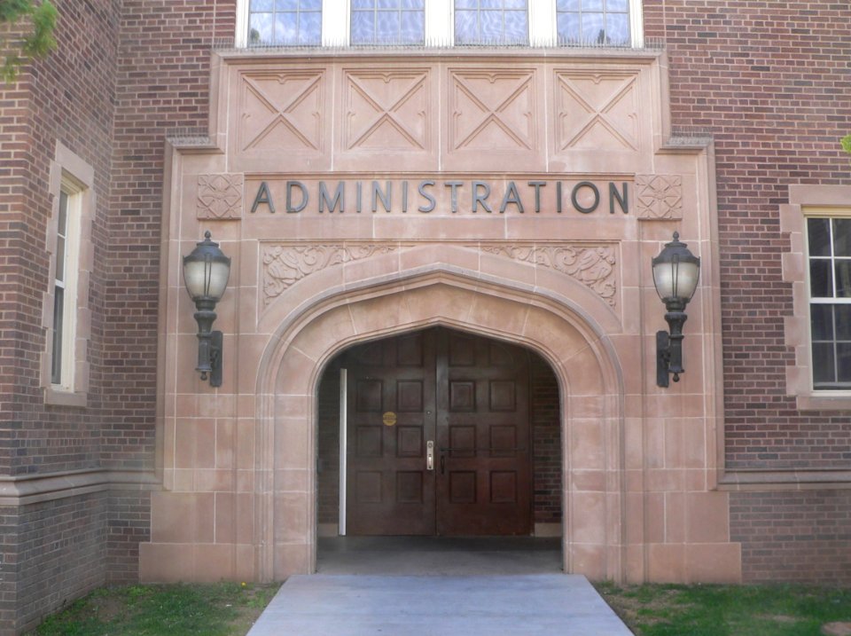 ENMU Administration Building, N center entrance 1