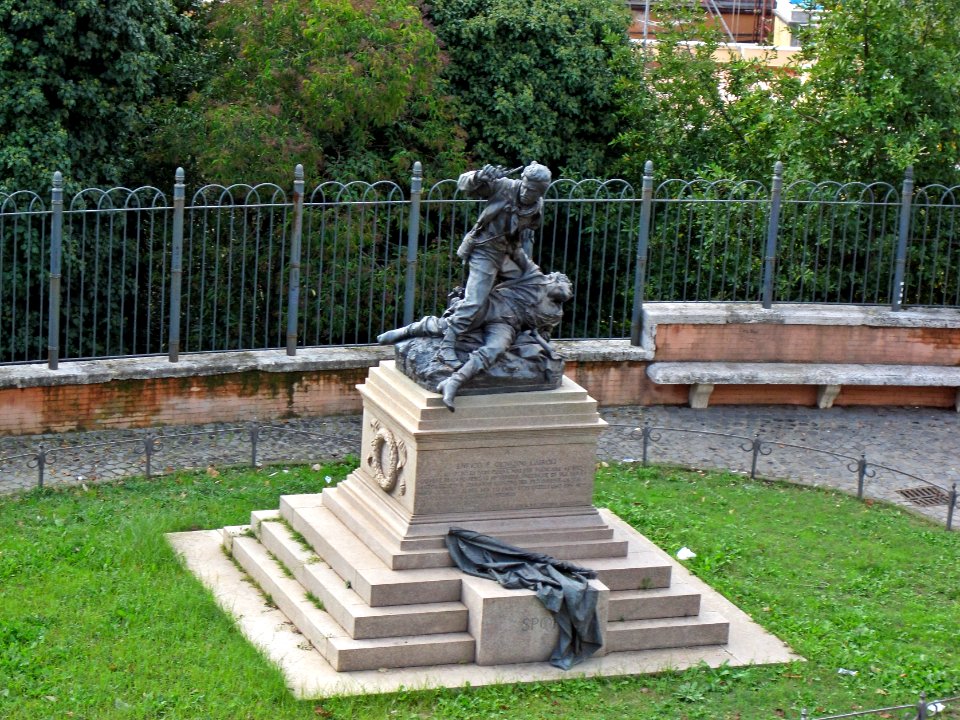 Enrico e Giovanni Cairoli monument, Villa Borghese, Rome, Italy