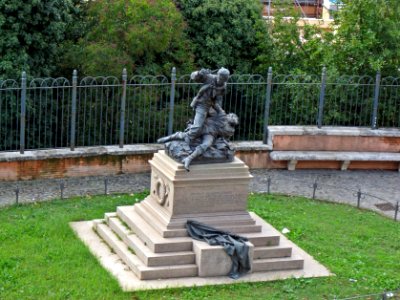 Enrico e Giovanni Cairoli monument, Villa Borghese, Rome, Italy