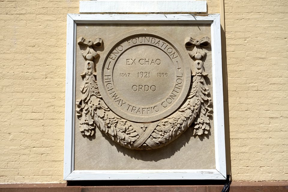 Eno Foundation - Ex Chao Ordo - Highway Traffic Control - Simsbury Library, Simsbury, CT - DSC02235
