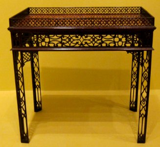 English mahogany tea table, after Thomas Chippendale, c. 1730, HAA