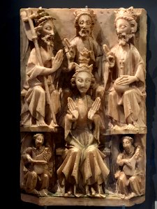English Alabaster, The Coronation of the Virgin