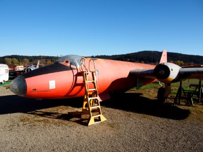 English Electric Canberra B-2 seen at the Internationals Luftfahrtmuseum Manfred Pflum at Schwenningen pic1