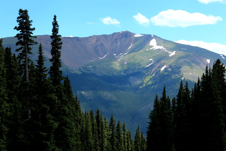 Engelmann Peak viewed from Berthoud Pass, July 2016