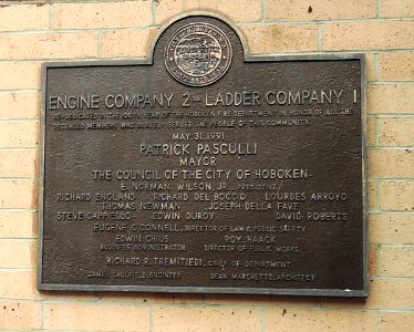 Engine 2 Ladder 1 plaque Washington Av jeh