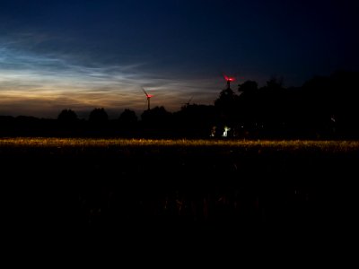 Ende Gelände Red Finger on a field near Keyenberg at night 21-06-2019 02
