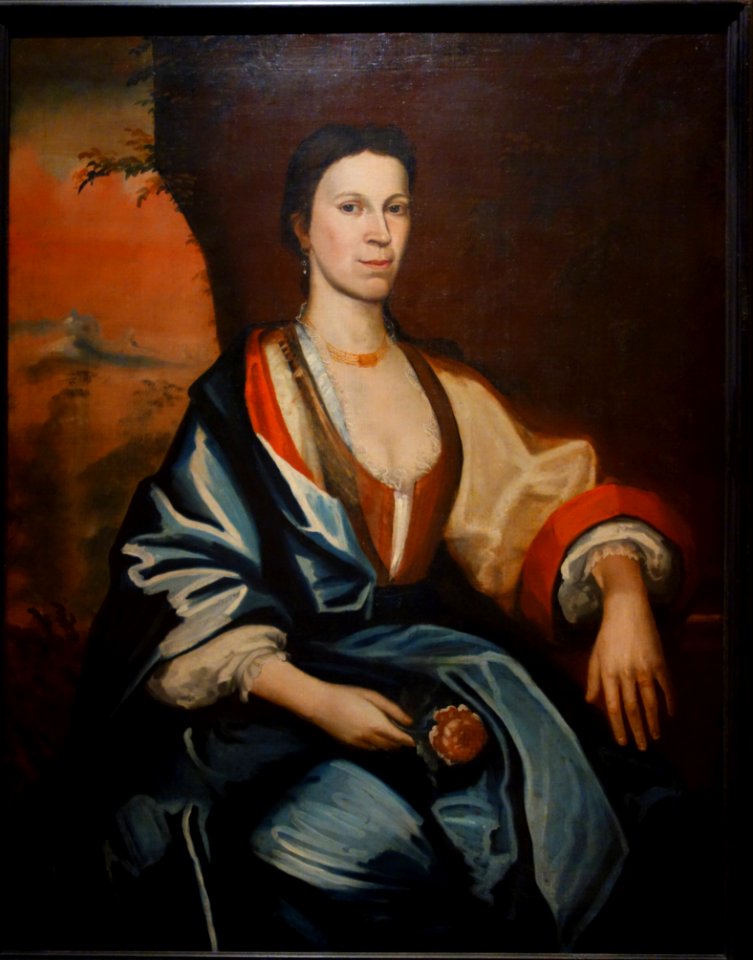 Engeltje (Lansing) Wendell by Nehemiah Partridge, 1718, oil on canvas - Albany Institute of History and Art - DSC07986