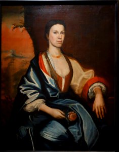 Engeltje (Lansing) Wendell by Nehemiah Partridge, 1718, oil on canvas - Albany Institute of History and Art - DSC07986