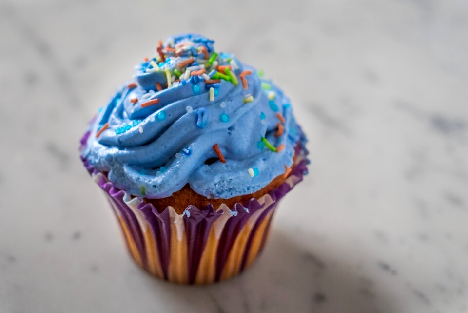 Muffin icing sprinkles