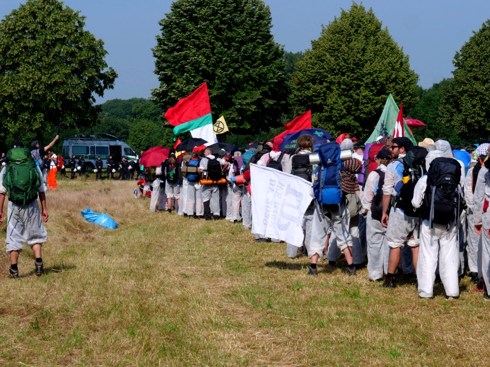 Ende Gelände Red Finger demonstration from Keyenberg 22-06-2019 11