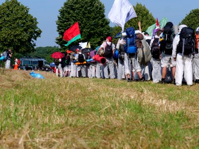 Ende Gelände Red Finger demonstration from Keyenberg 22-06-2019 12