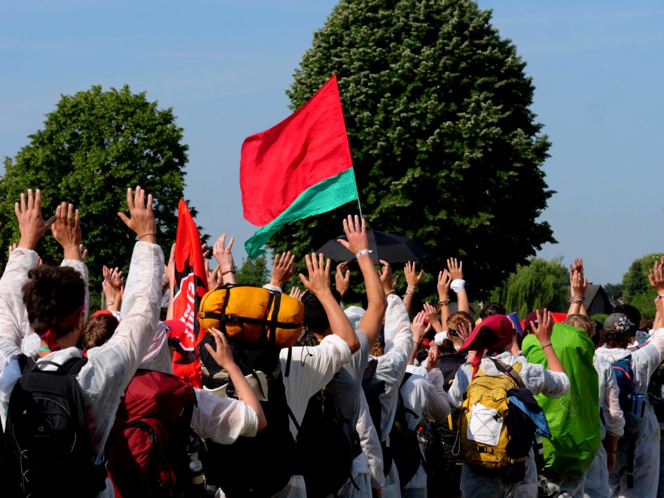 Ende Gelände Red Finger demonstration from Keyenberg 22-06-2019 16