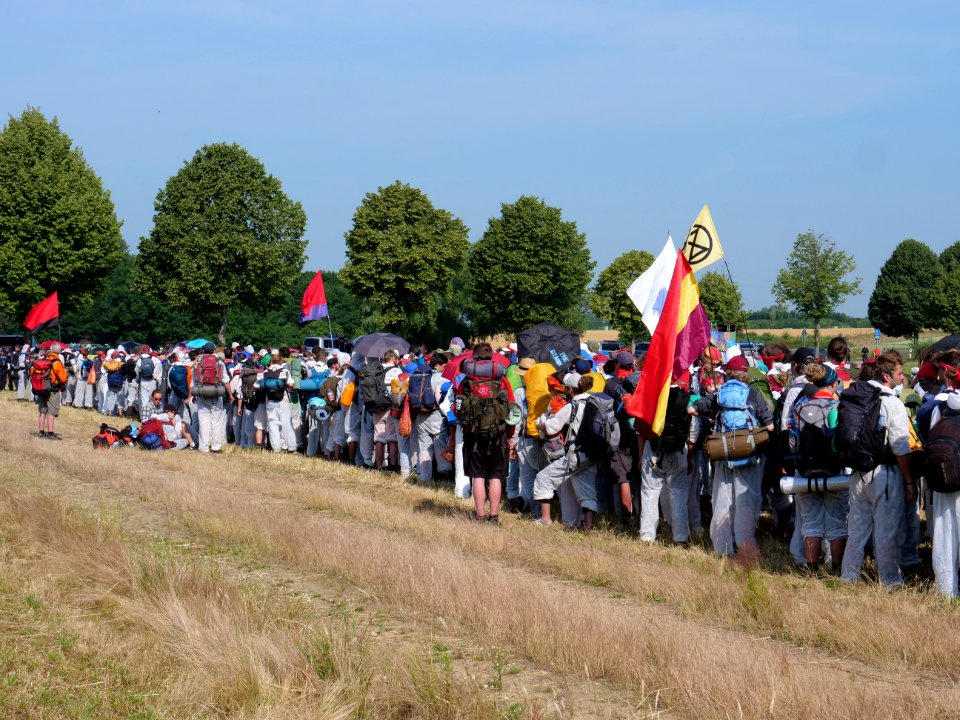 Ende Gelände Red Finger demonstration from Keyenberg 22-06-2019 07