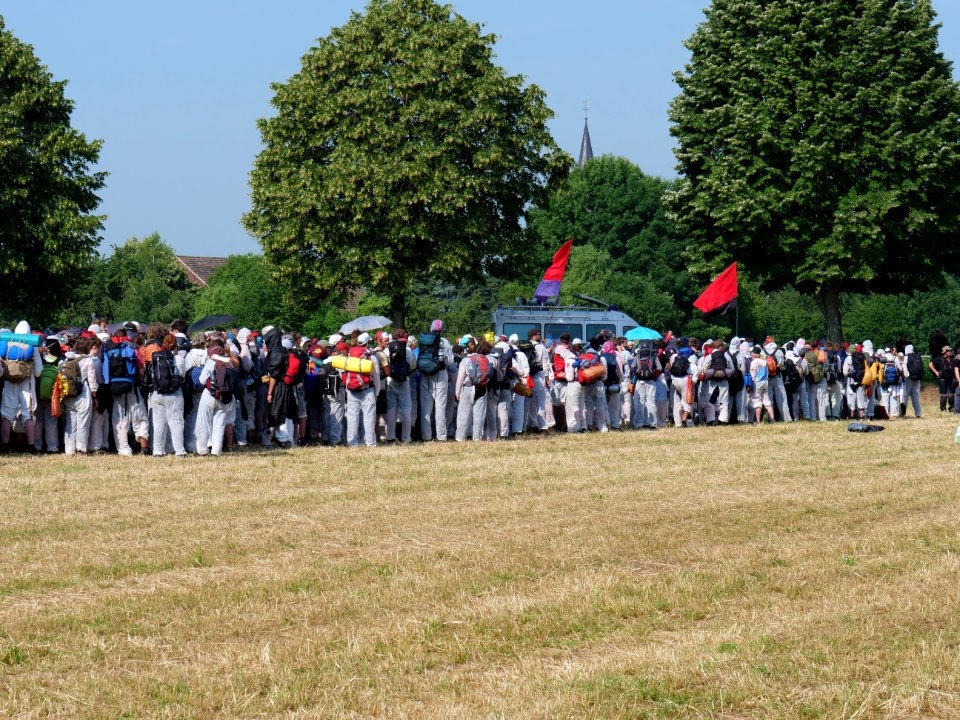 Ende Gelände Red Finger demonstration from Keyenberg 22-06-2019 14