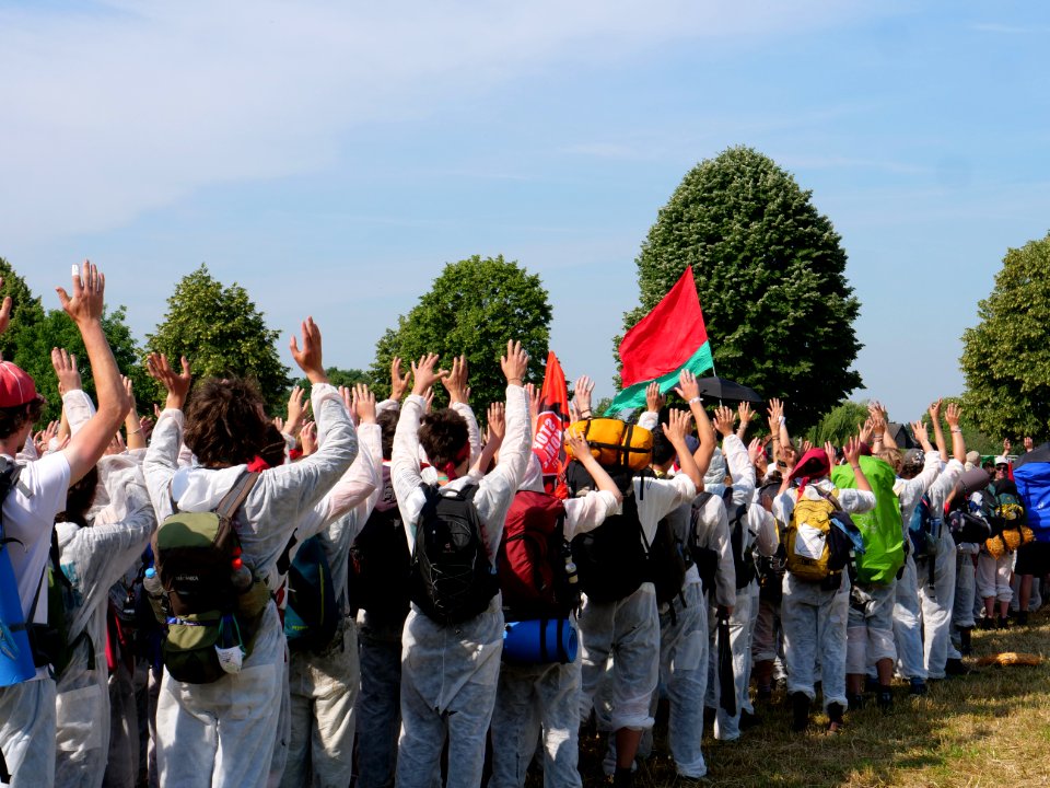 Ende Gelände Red Finger demonstration from Keyenberg 22-06-2019 15