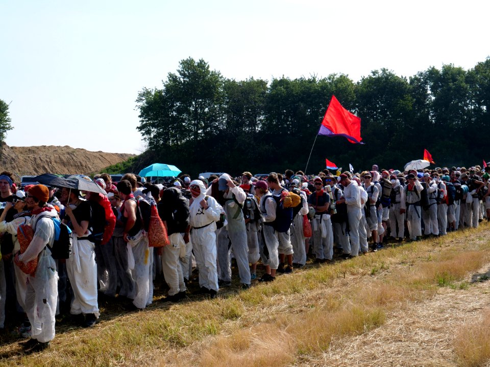 Ende Gelände Red Finger demonstration from Keyenberg 22-06-2019 06