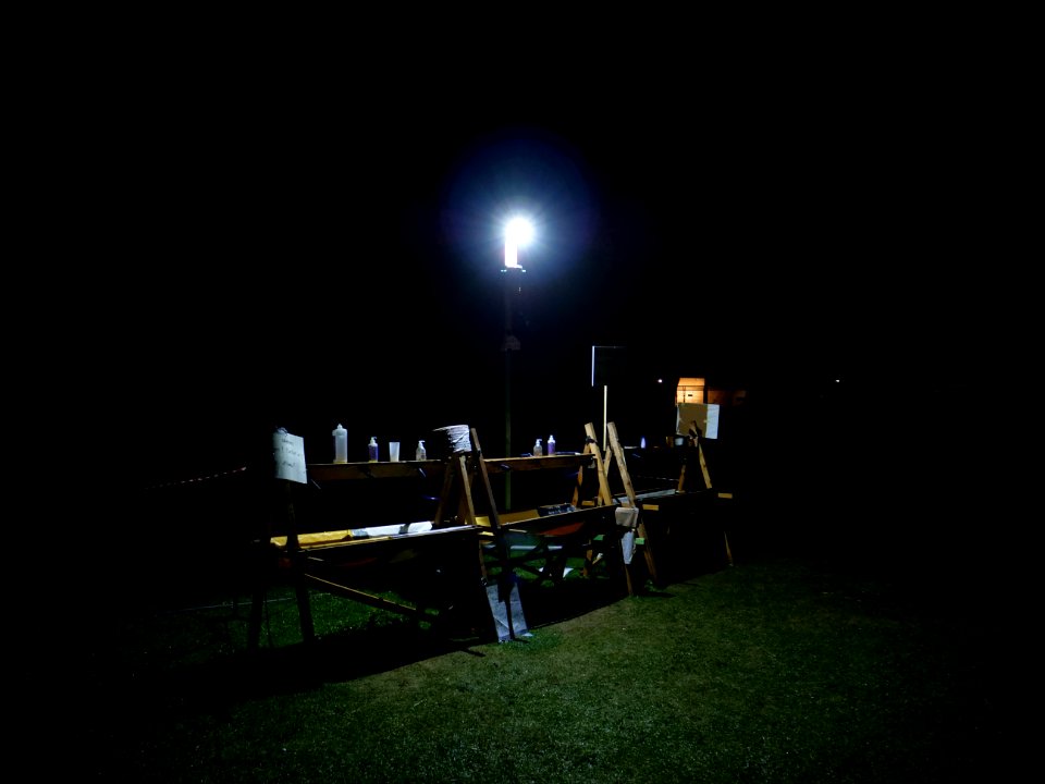Ende Gelände protestcamp at night 21-06-2019 04