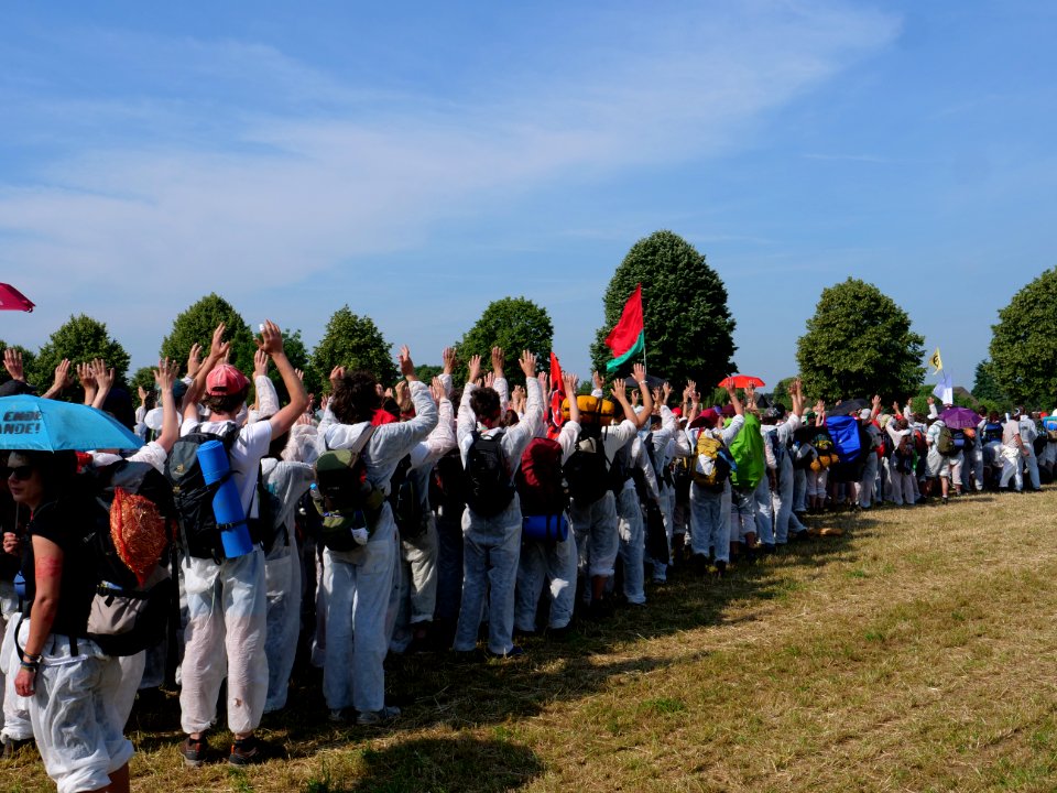 Ende Gelände Red Finger demonstration from Keyenberg 22-06-2019 17