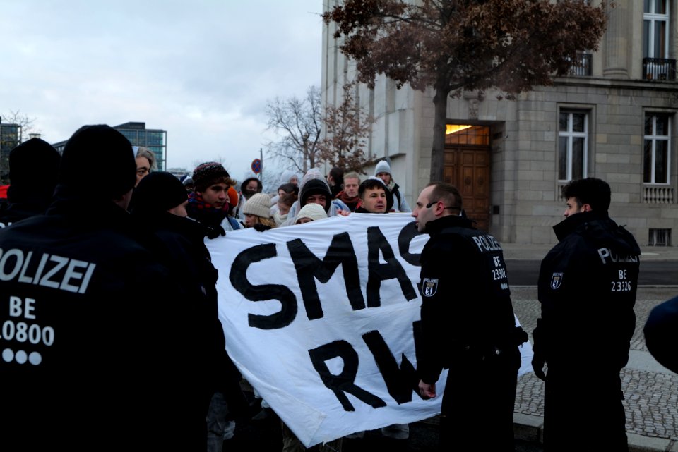 Ende Gelände protest during German government decision about the coal power usage at the chancellery 2020-01-29 25