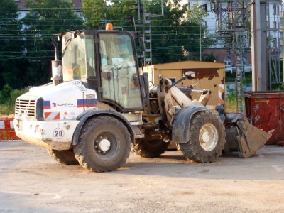 Engin de chantier à Pforzheim