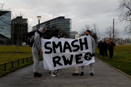 Ende Gelände protest during German government decision about the coal power usage at the chancellery 2020-01-29 17