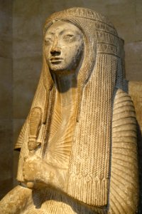 Enehey, excavated from Saqqarah, Egypt, New Kingdom, late 18th Dynasty to early 19th Dynasty, c. 1300-1200 BC, limestone, view 3 - Matsuoka Museum of Art - Tokyo, Japan - DSC07013