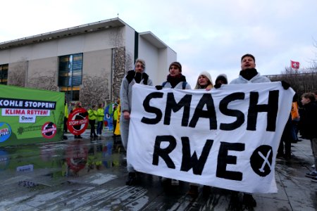 Ende Gelände protest during German government decision about the coal power usage at the chancellery 2020-01-29 33