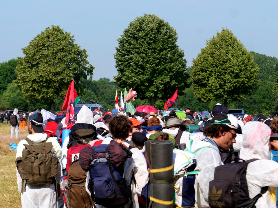 Ende Gelände Red Finger demonstration from Keyenberg 22-06-2019 08
