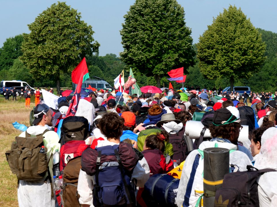 Ende Gelände Red Finger demonstration from Keyenberg 22-06-2019 09