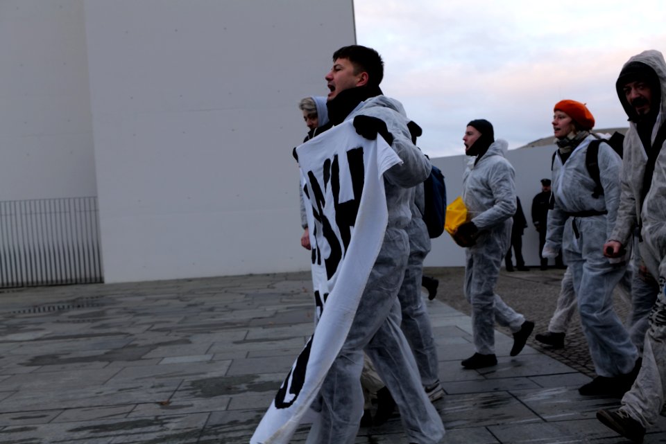 Ende Gelände protest during German government decision about the coal power usage at the chancellery 2020-01-29 29