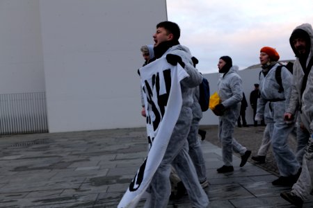 Ende Gelände protest during German government decision about the coal power usage at the chancellery 2020-01-29 29