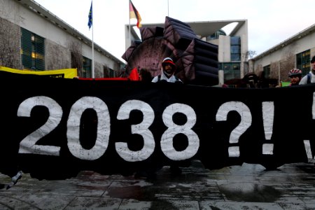 Ende Gelände protest during German government decision about the coal power usage at the chancellery 2020-01-29 34