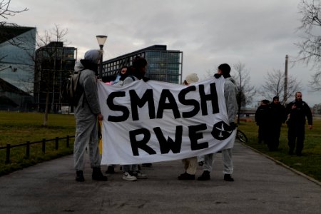 Ende Gelände protest during German government decision about the coal power usage at the chancellery 2020-01-29 18