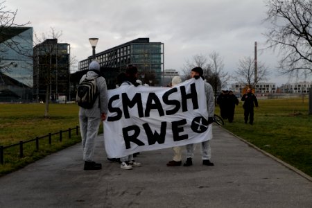 Ende Gelände protest during German government decision about the coal power usage at the chancellery 2020-01-29 16