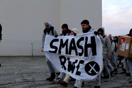 Ende Gelände protest during German government decision about the coal power usage at the chancellery 2020-01-29 30