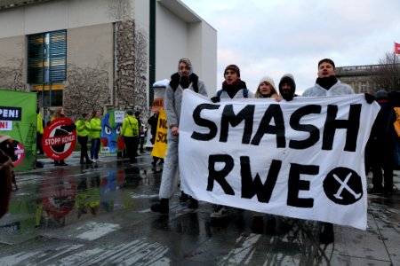 Ende Gelände protest during German government decision about the coal power usage at the chancellery 2020-01-29 32