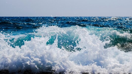 Liquid foam spray photo