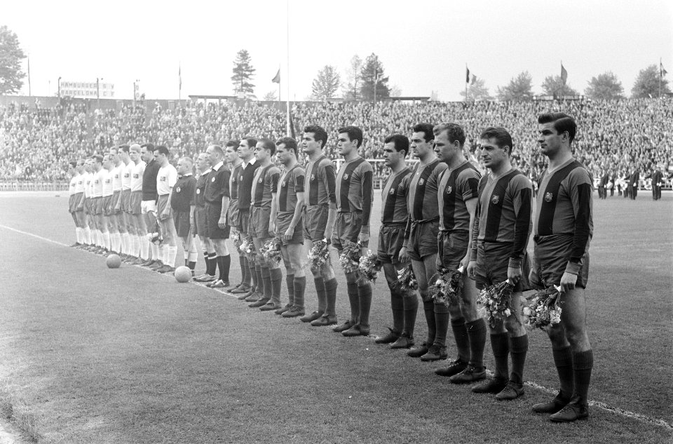 Europa cup 1. Beslissingswedstrijd te Brussel Barcelona tegen Hamburg (1-0). El, Bestanddeelnr 912-4393