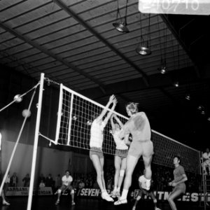 Europa Cup Volleybal Delta Lloyd AMVJ tegen Steana Boekarest 0-3, Bestanddeelnr 924-0710