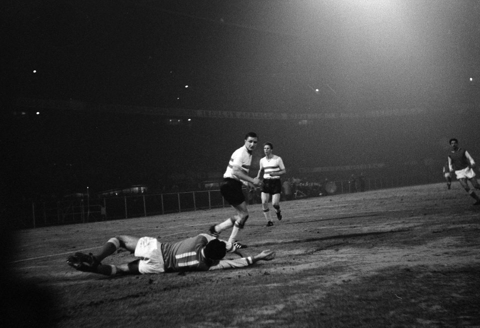 Europa Cup 1. Feyenoord tegen Reims 1-1. Spelmomenten, Bestanddeelnr 914-9209
