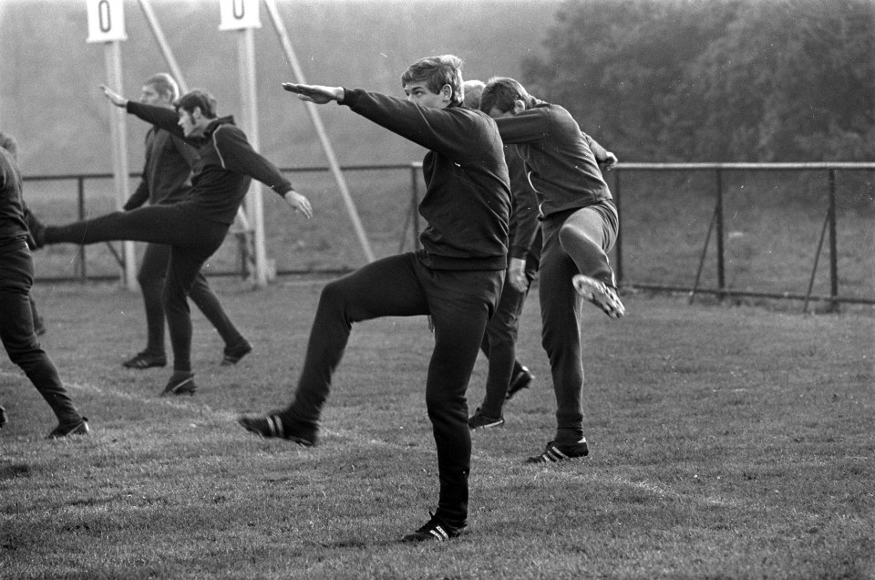 Europa-cup, Ajax traint bij Wassenaar training, Bestanddeelnr 921-8447