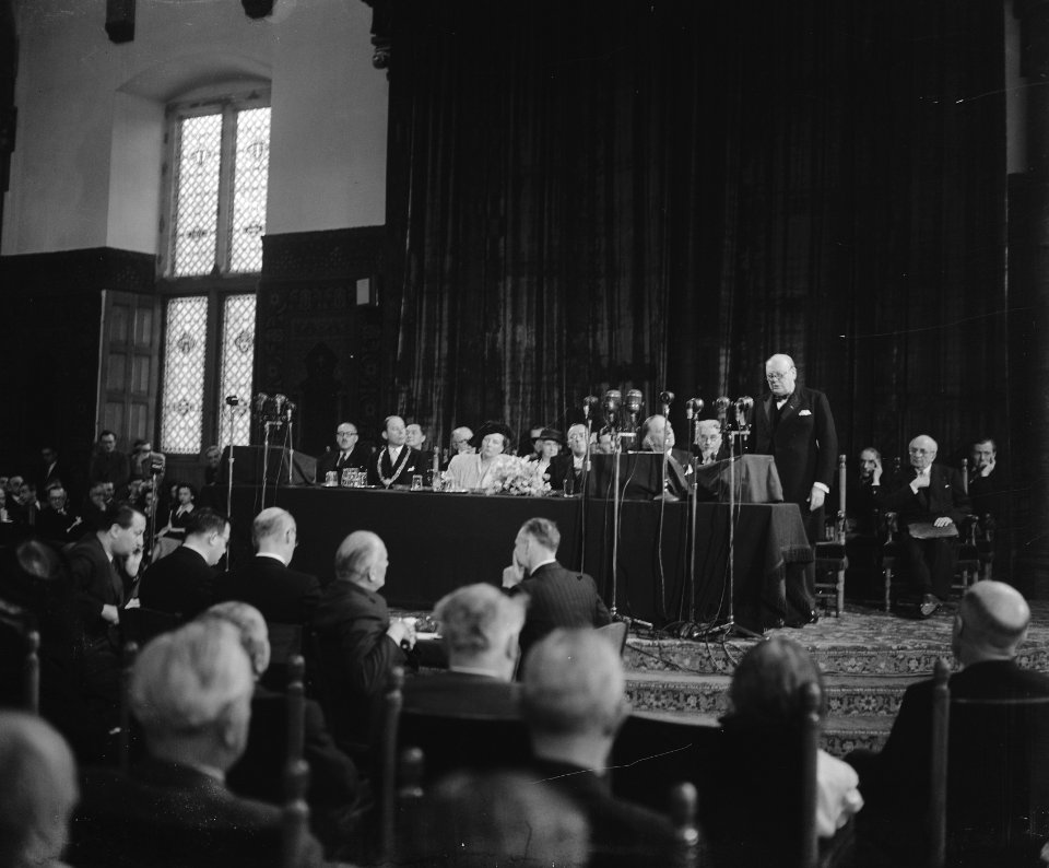 Europacongres. Churchill spreekt, Bestanddeelnr 902-7351