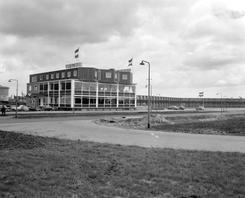 Euromotel geopend door wethouder mr HFC van Wijck , exterieur van het motel, Bestanddeelnr 914-0943